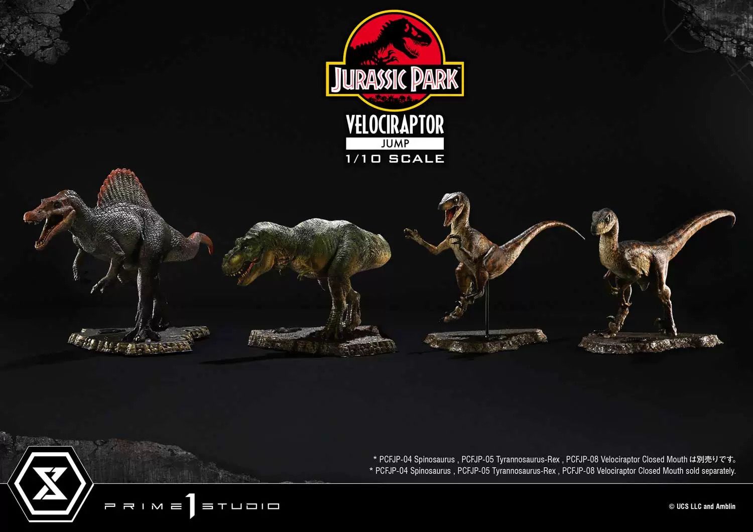  Mô hình velociraptor Jump bản jurassic Park tỷ lệ 1/10 Prime 1 Studio 
