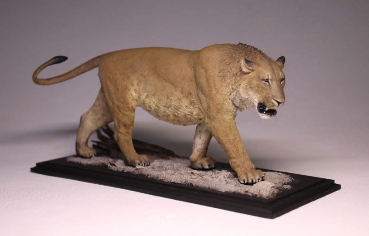  Mô hình động vật tiền sử sư tử mỹ- Panthera atrox De clay studio. 