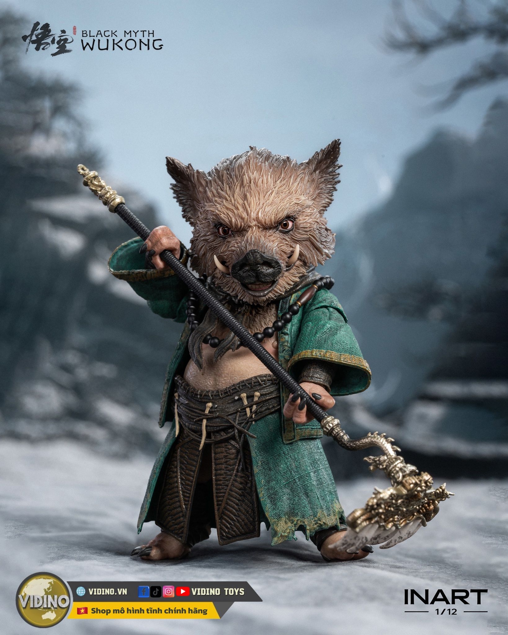  Mô hình trư bát giới Black Myth Wukong inart studio tỷ lệ 1/12. 