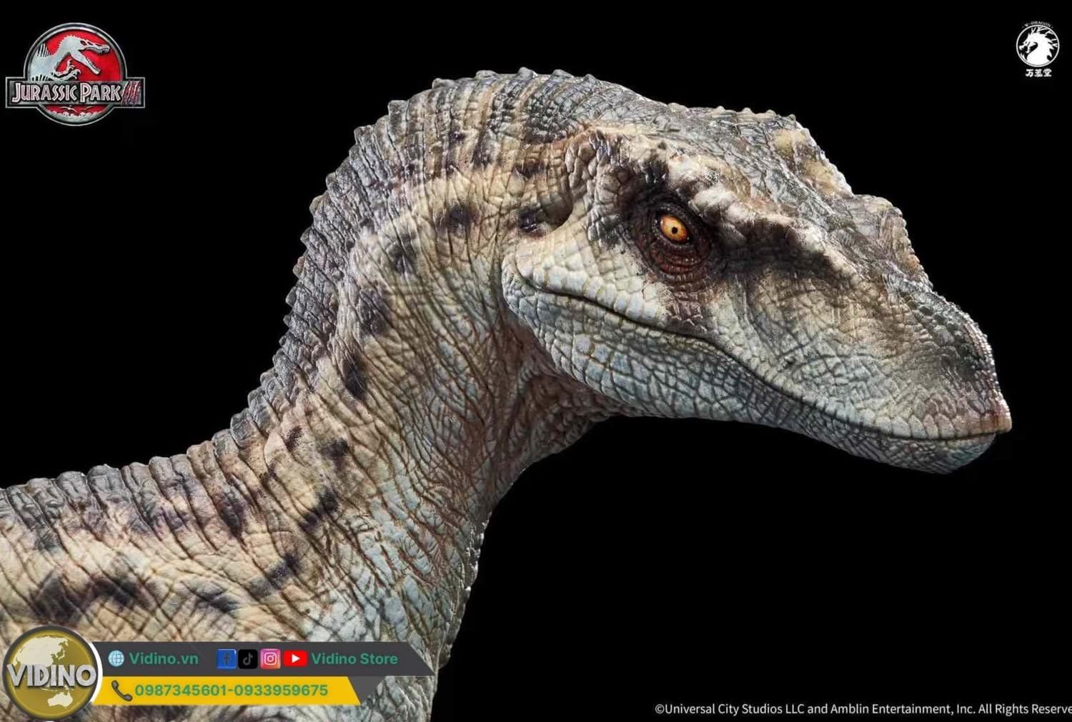 Mô hình Velociraptor bản quyền jurassic park 3 wdragon studio 