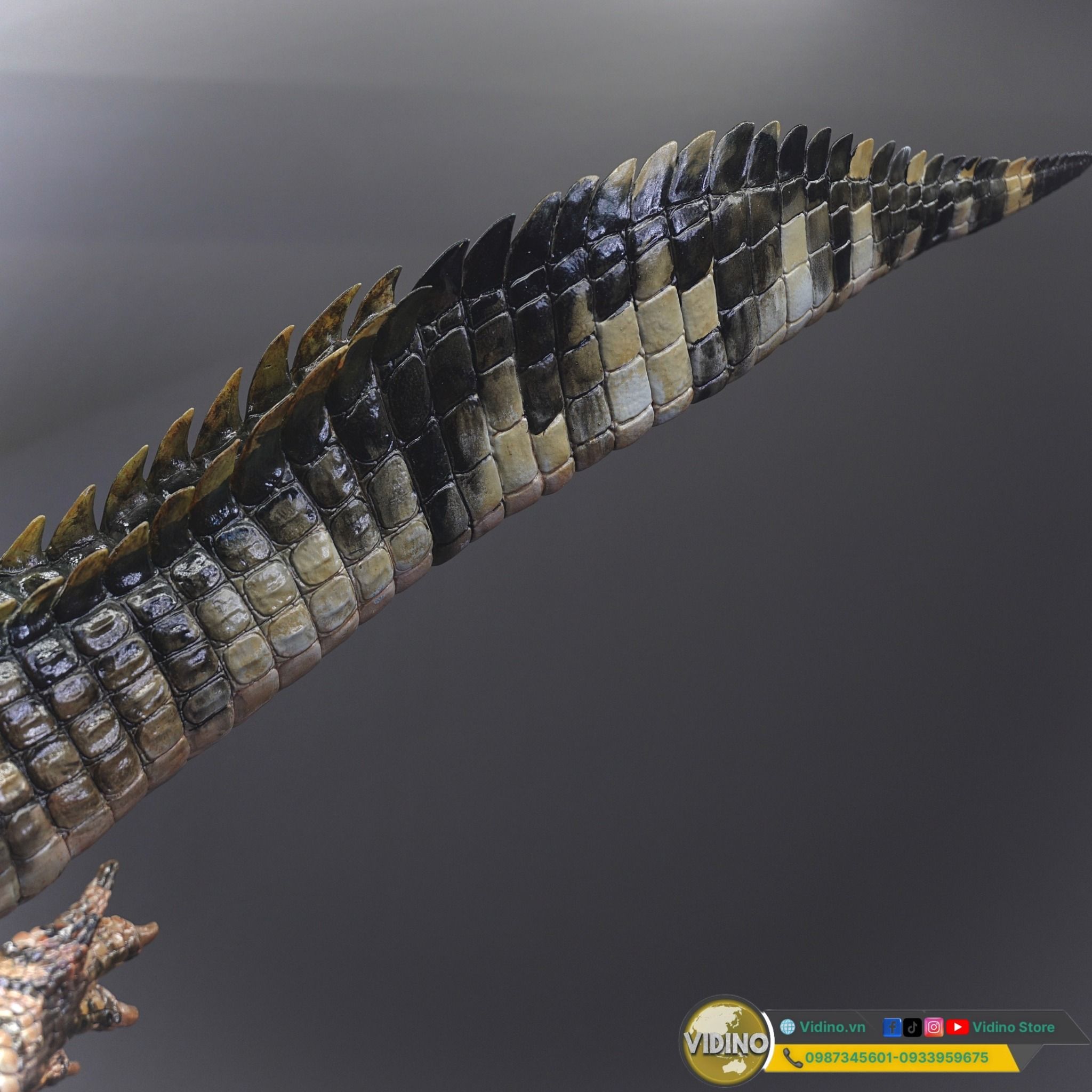  Mô hình cá sấu tiền sử purussaurus musee tỷ lệ 1/18 