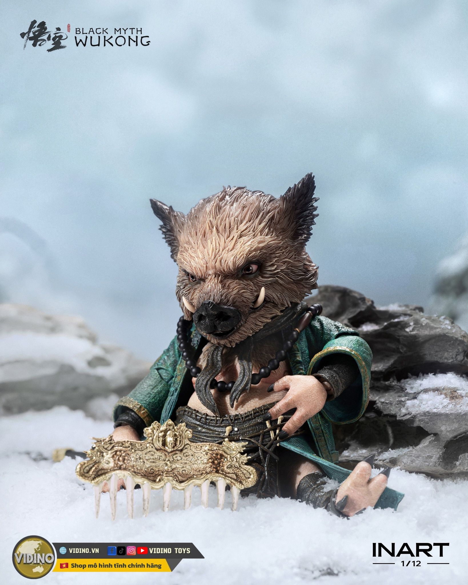  Mô hình trư bát giới Black Myth Wukong inart studio tỷ lệ 1/12. 