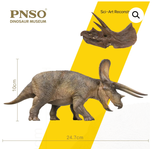  Mô hình khủng long Triceratops chính hãng PNSO 