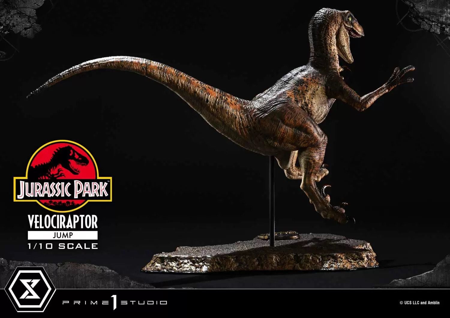  Mô hình velociraptor Jump bản jurassic Park tỷ lệ 1/10 Prime 1 Studio 