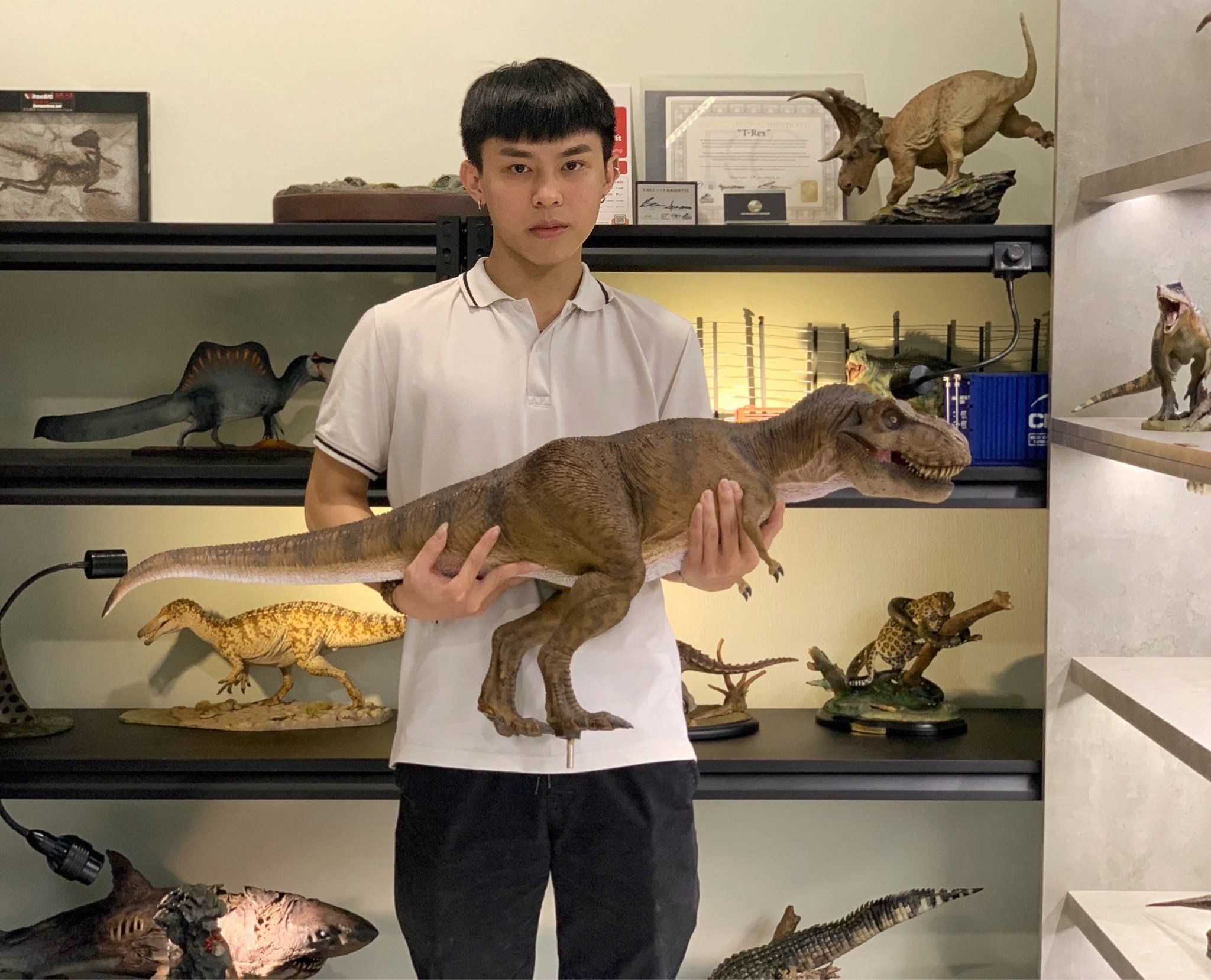  Mô hình Tyranosaurus rex ECC 1/12 studio Jurassic Park. 