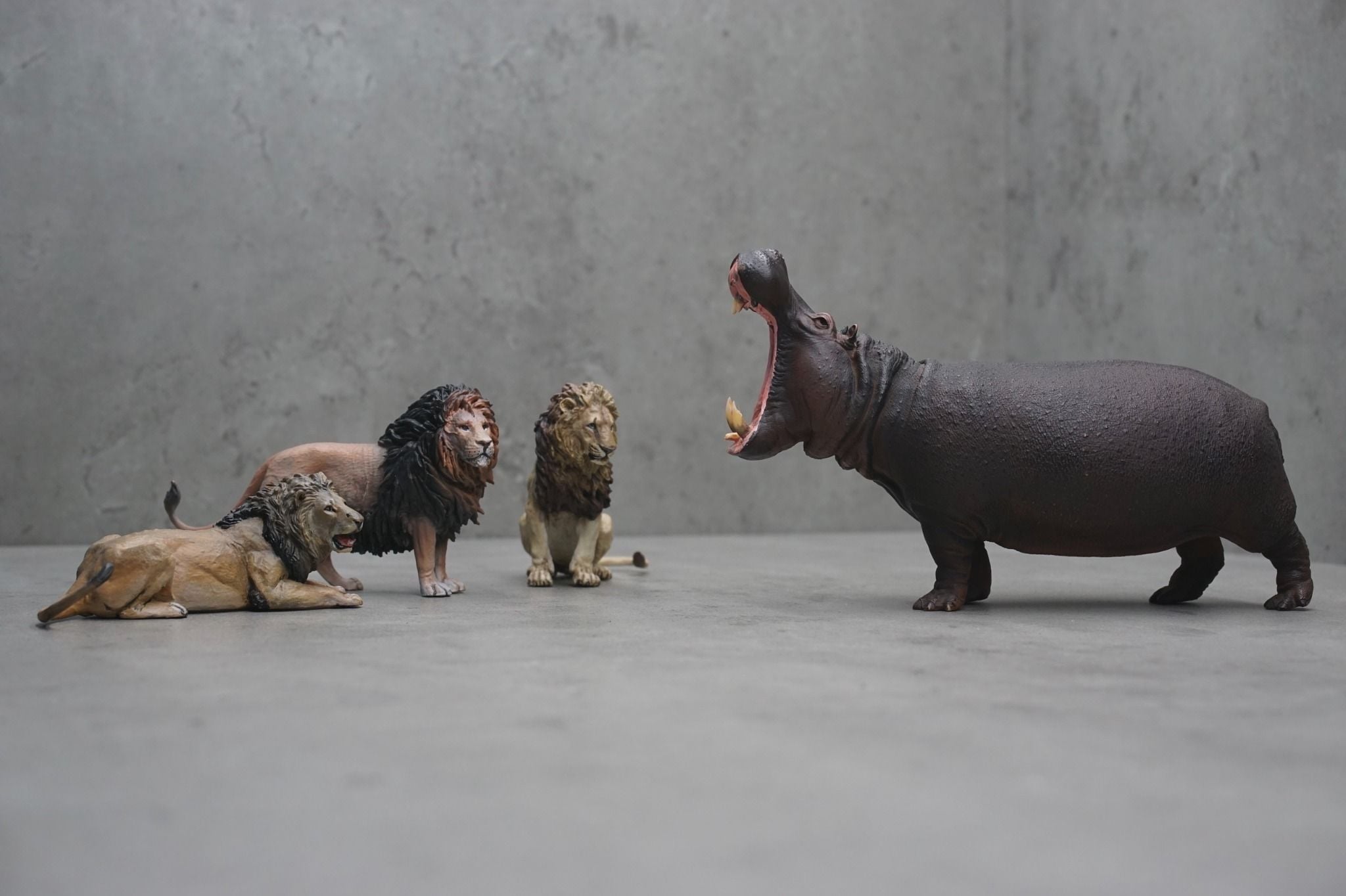  Mô hình động vật hà mã hãng Dafei Studio tỷ lệ 1/35. 