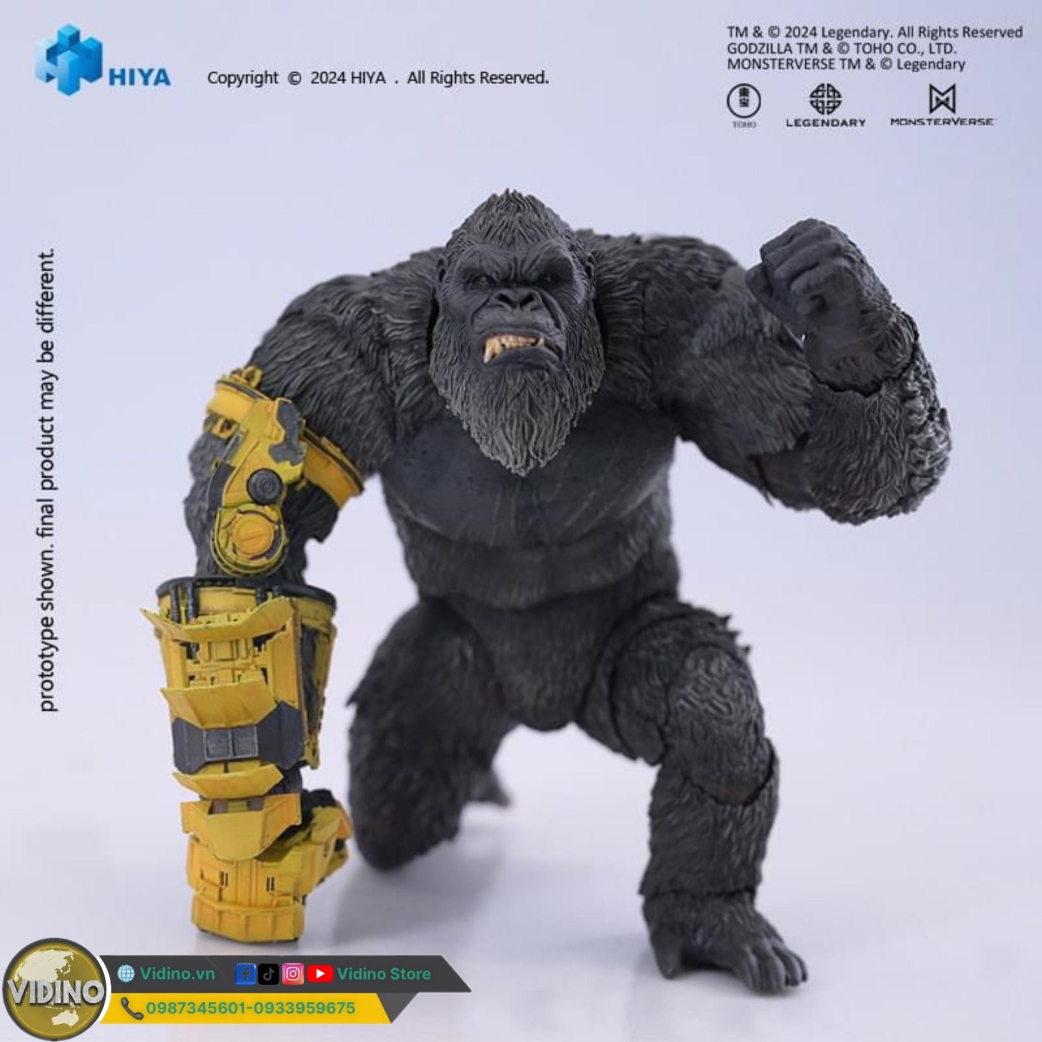  Mô hình kong 2024 hiyatoys bản găng tay new empire. 