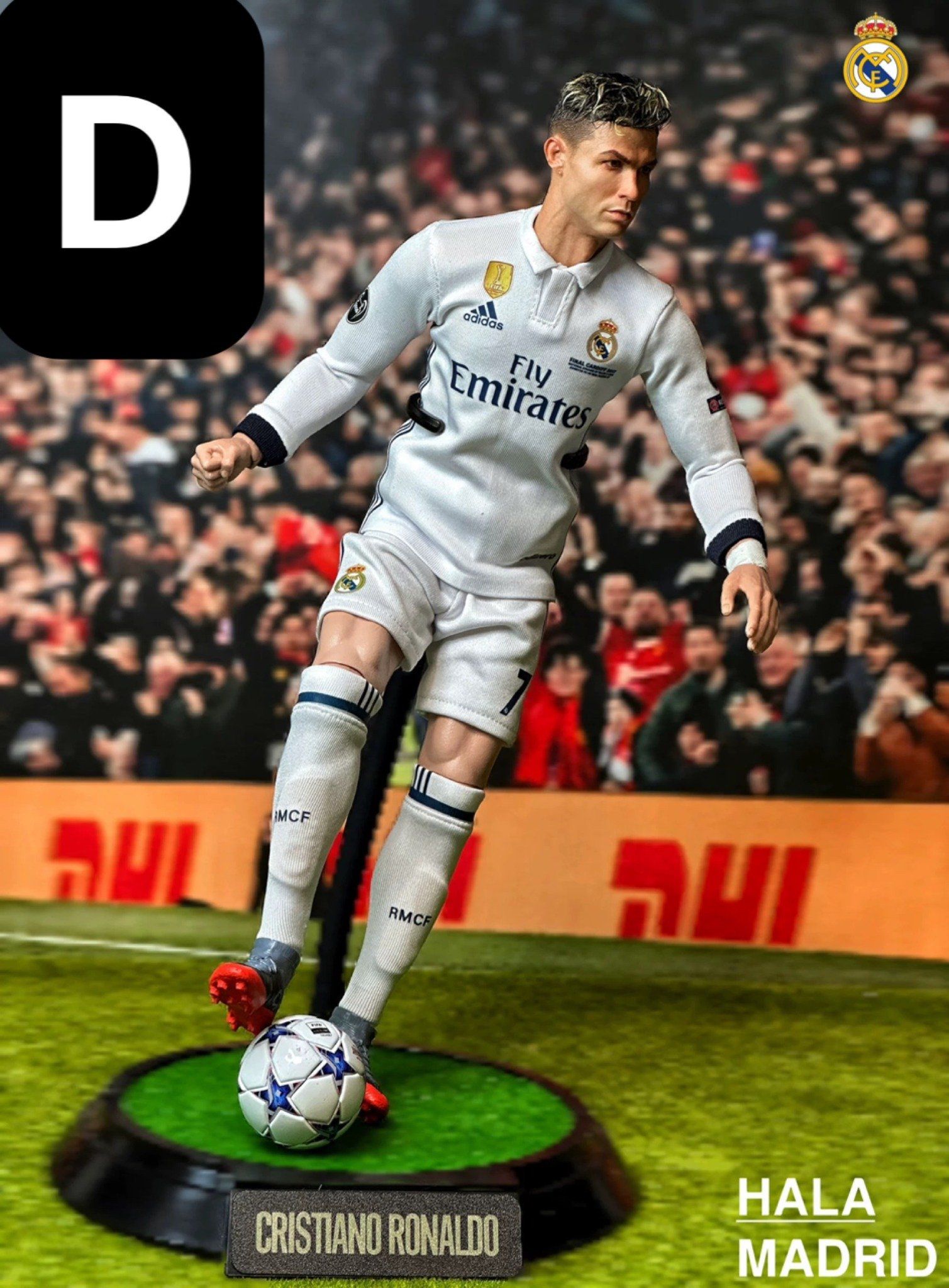 Mô hình cầu thủ bóng đá Cristiano Ronaldo CR7 Real Maldrid tỷ lệ 1/6 ( Part 1). 