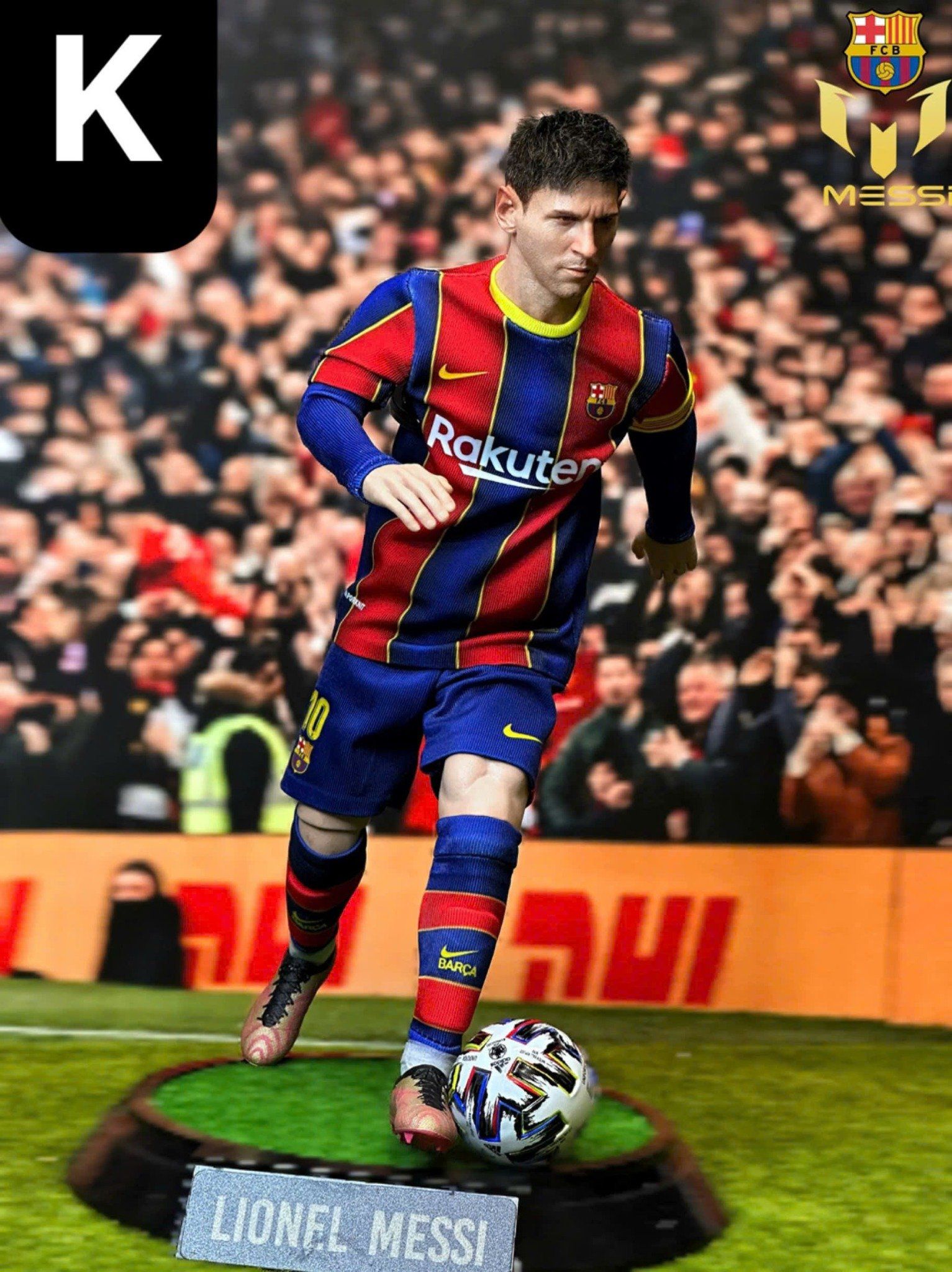  Mô hình cầu thủ bóng đá Messi phiên bản CLB tỷ lệ 1/6 ( Part 2). 