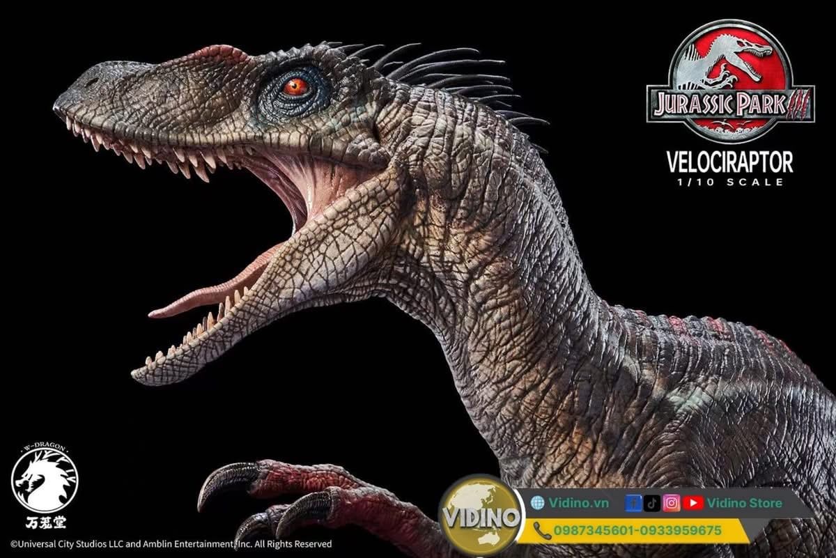  Mô hình Velociraptor bản quyền jurassic park 3 wdragon studio 