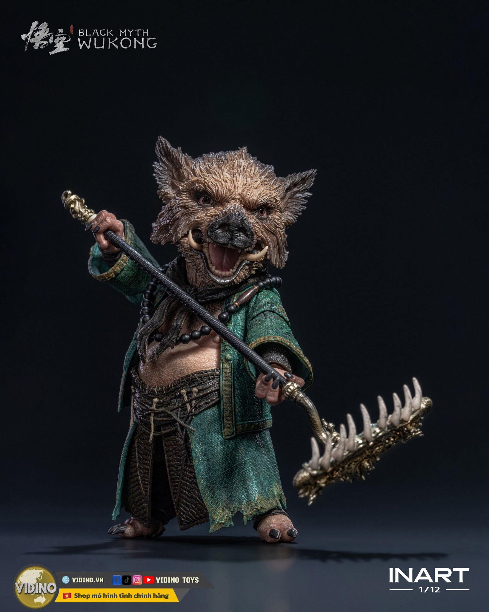  Mô hình trư bát giới Black Myth Wukong inart studio tỷ lệ 1/12. 