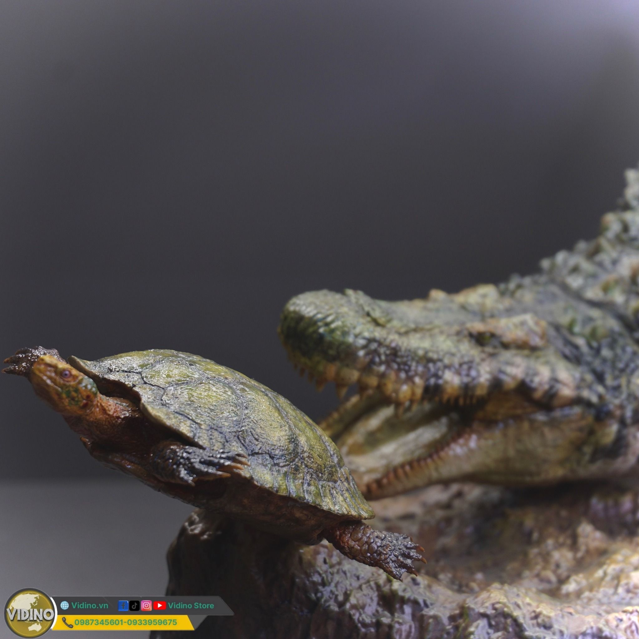  Mô hình cá sấu tiền sử purussaurus musee tỷ lệ 1/18 
