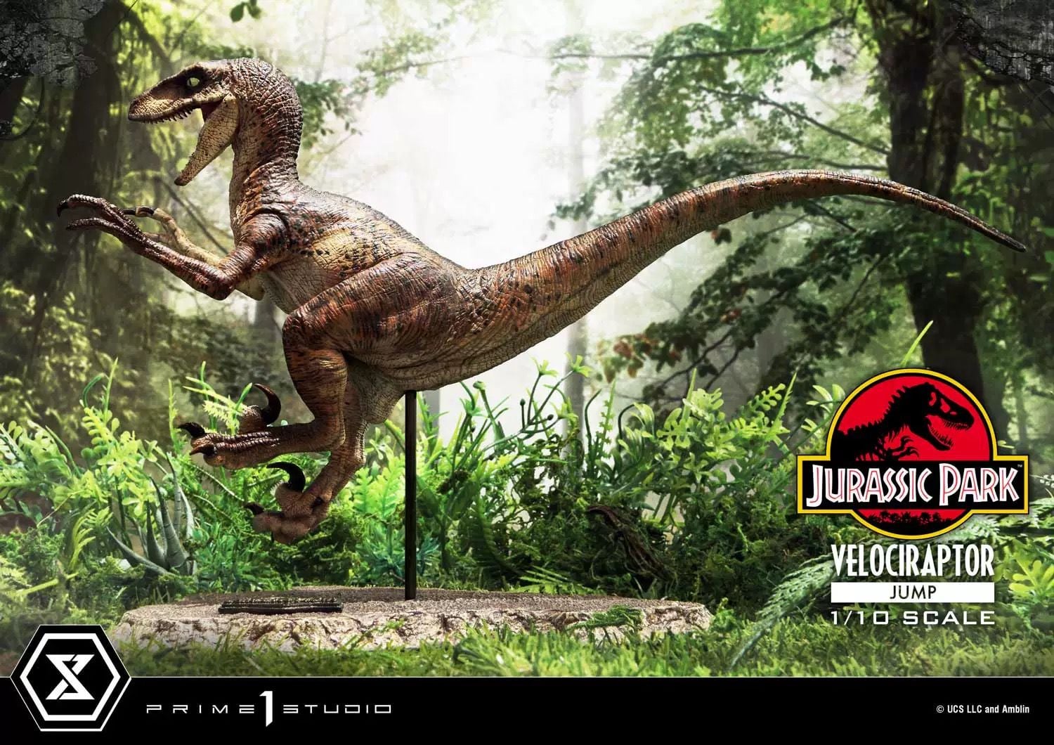  Mô hình velociraptor Jump bản jurassic Park tỷ lệ 1/10 Prime 1 Studio 