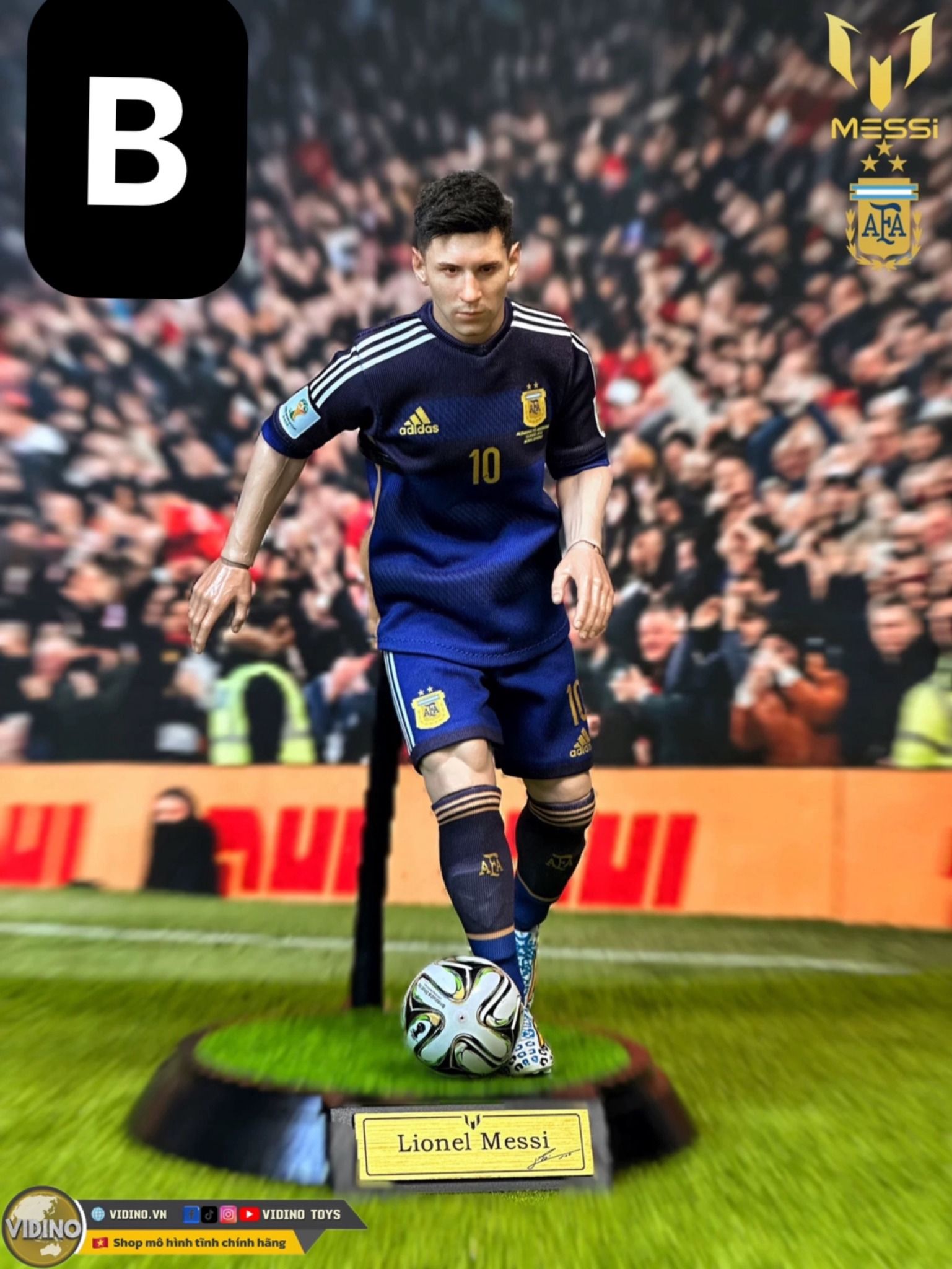  Mô hình cầu thủ bóng đá Messi Argentina tỷ lệ 1/6 ( Part 1). 