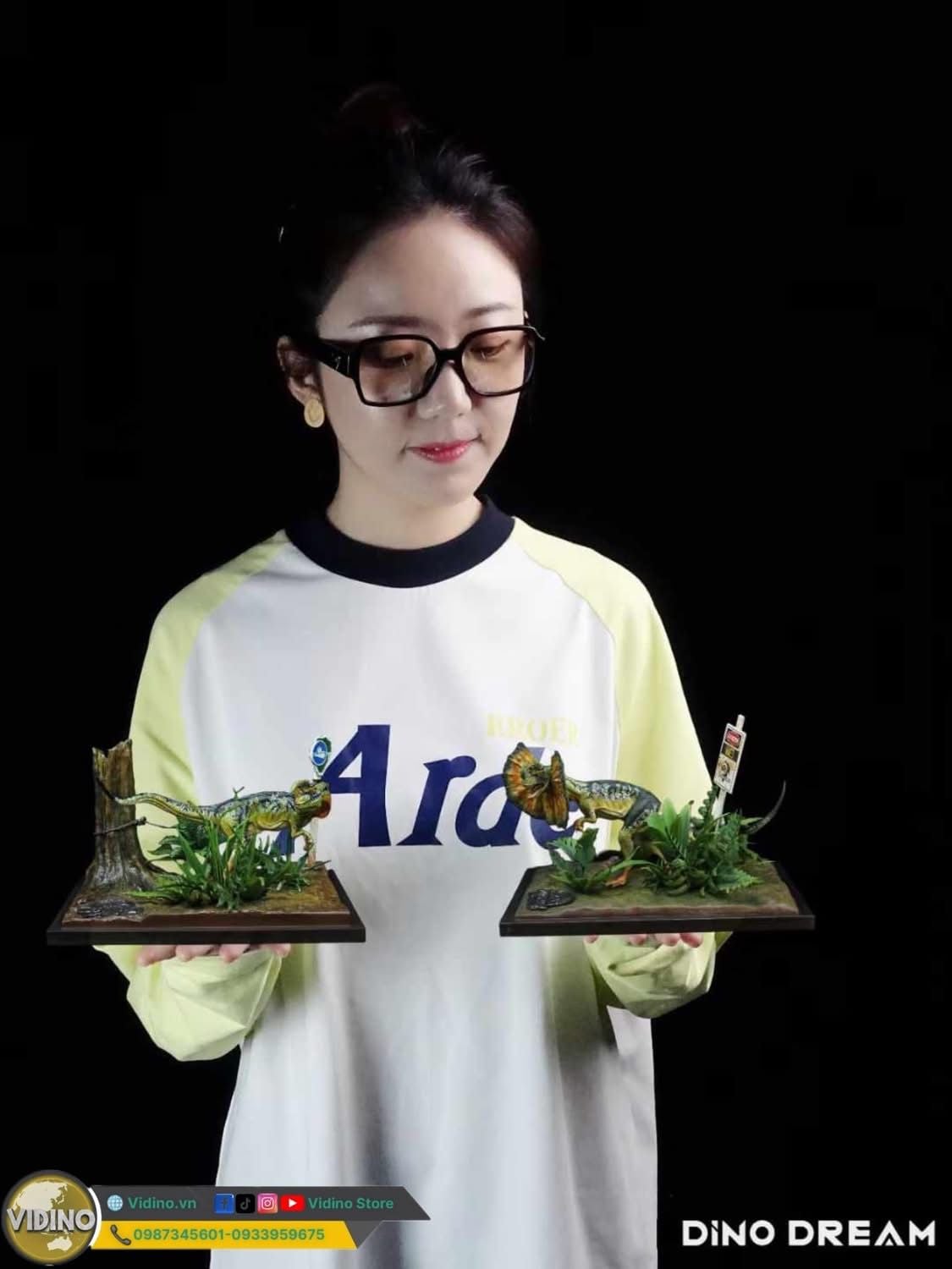  Mô hình khủng long Dilophosaurus dino dream tỷ lệ 1/15 