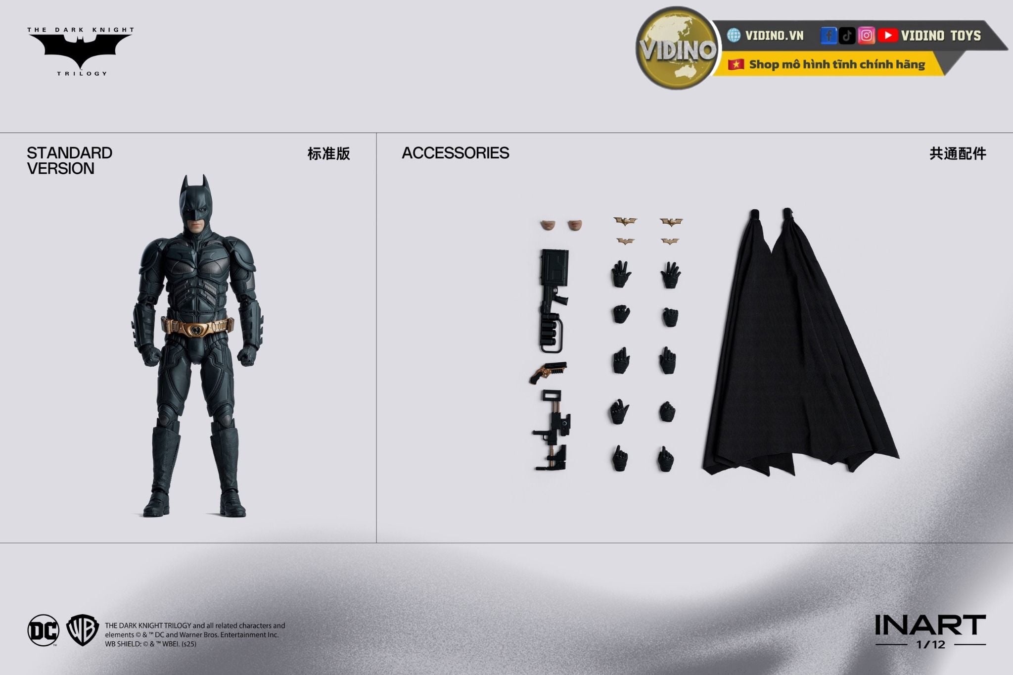  Mô hình Batman The dark Knight Rises Inart 1/12 figure. 