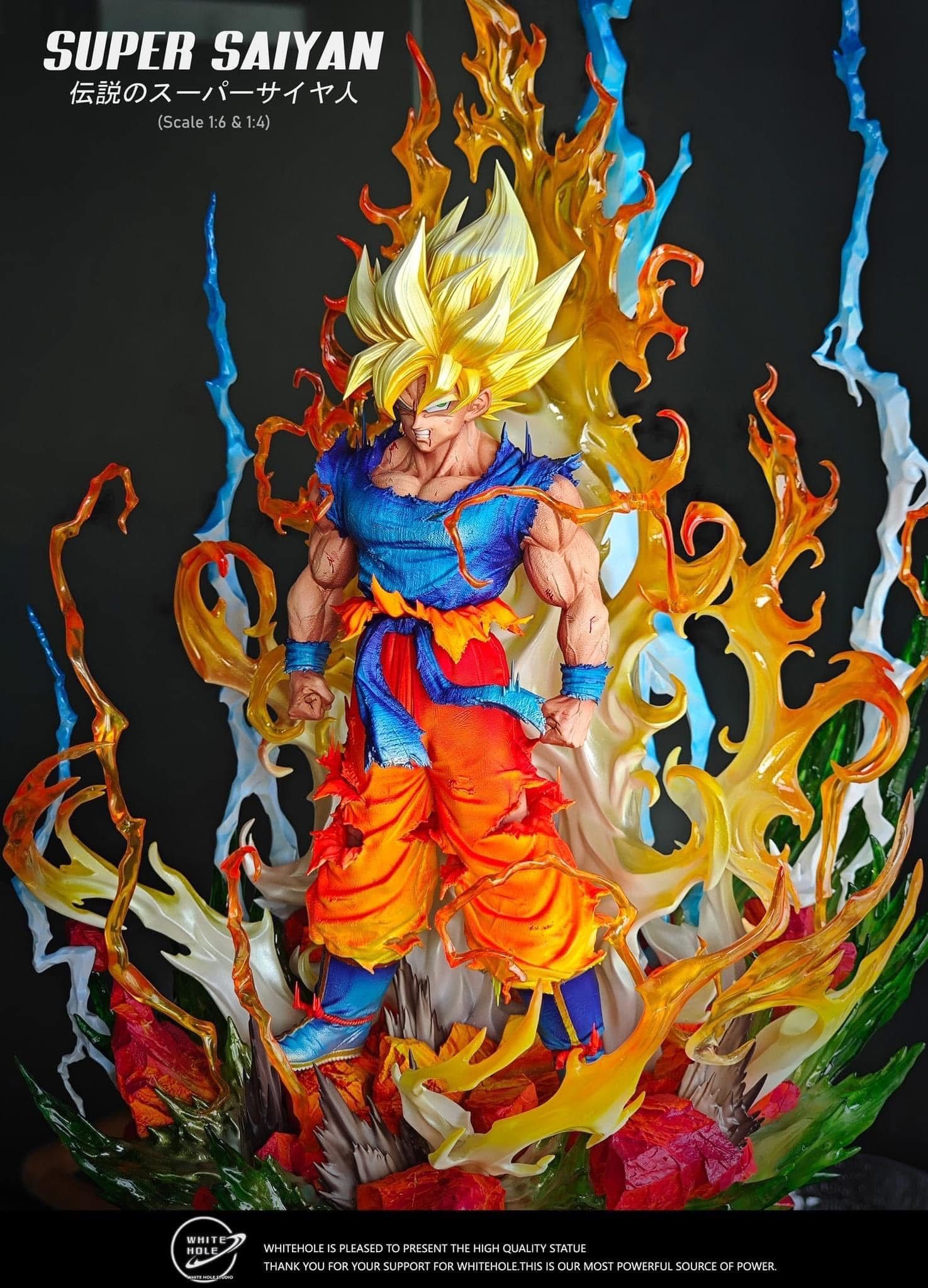  Mô hình songoku super saiyan hãng white hole studio. 