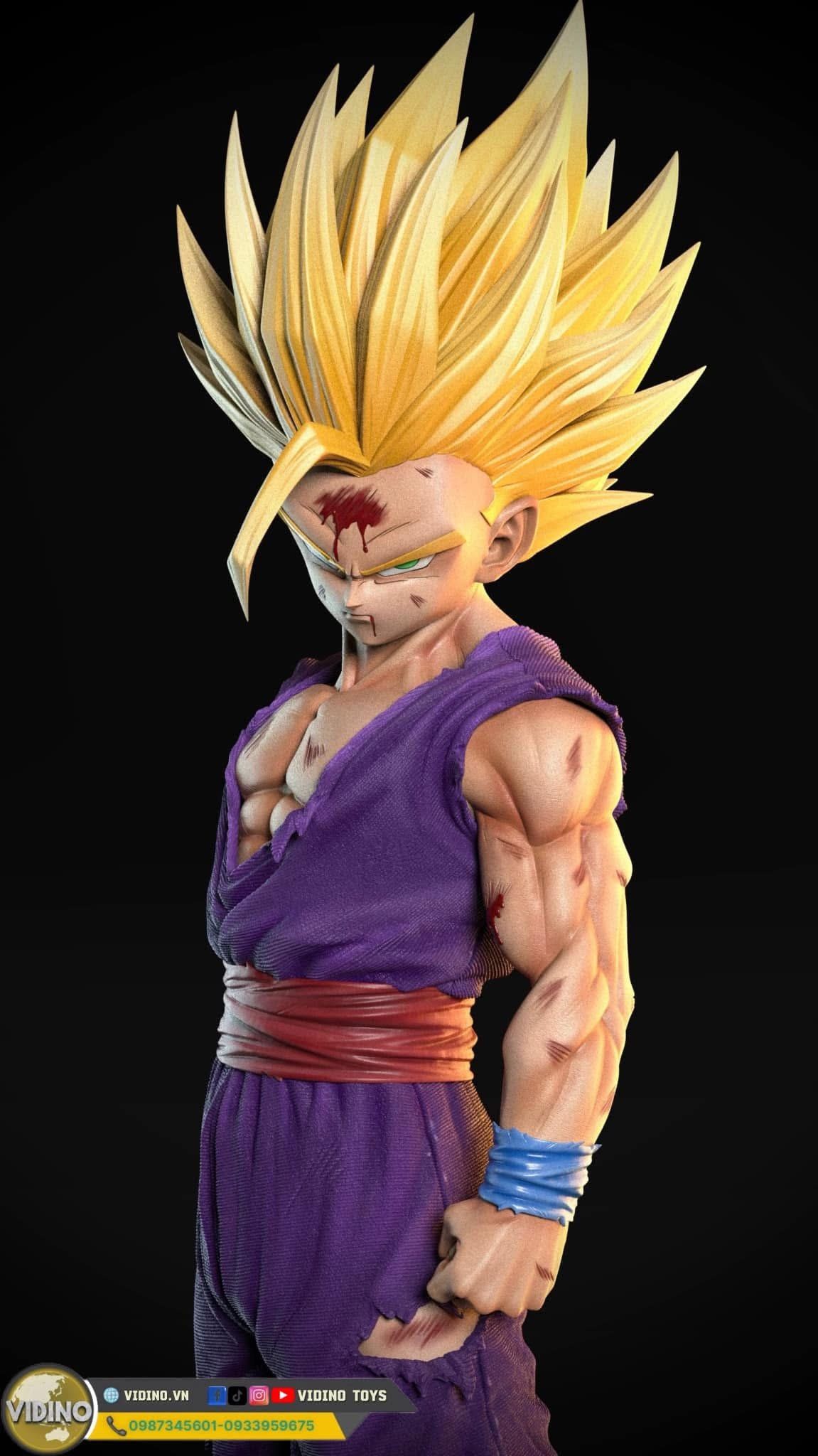  Mô hình Gohan Super saiyan 2% studio. 