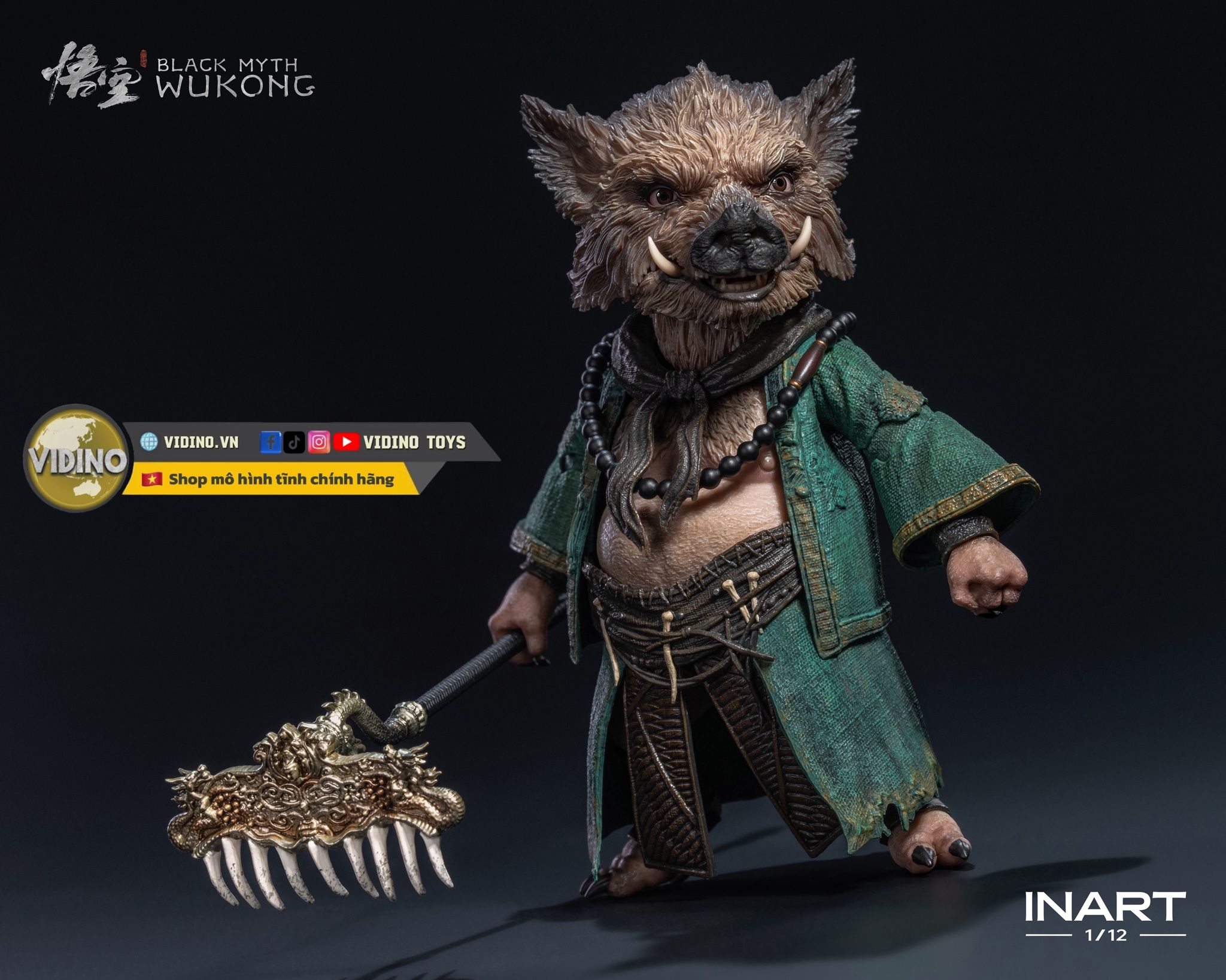  Mô hình trư bát giới Black Myth Wukong inart studio tỷ lệ 1/12. 