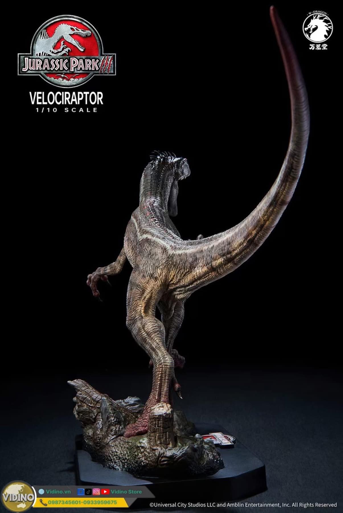  Mô hình Velociraptor bản quyền jurassic park 3 wdragon studio 