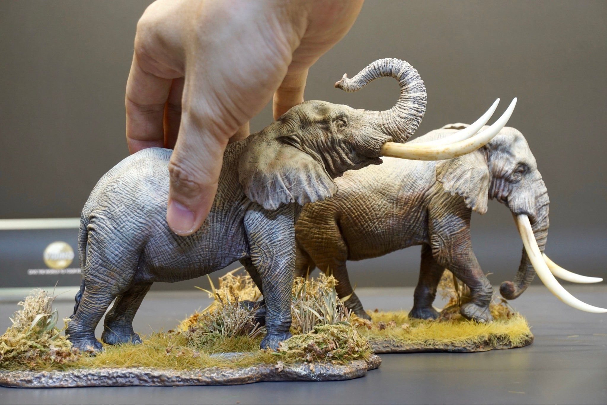  Mô hình Voi châu phi đồng cỏ  wanshou studio tỷ lệ 1/35. 