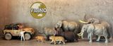  Mô hình động vật tê giác trắng và tê giác đen châu phi  Dafei Studio 1/35. 
