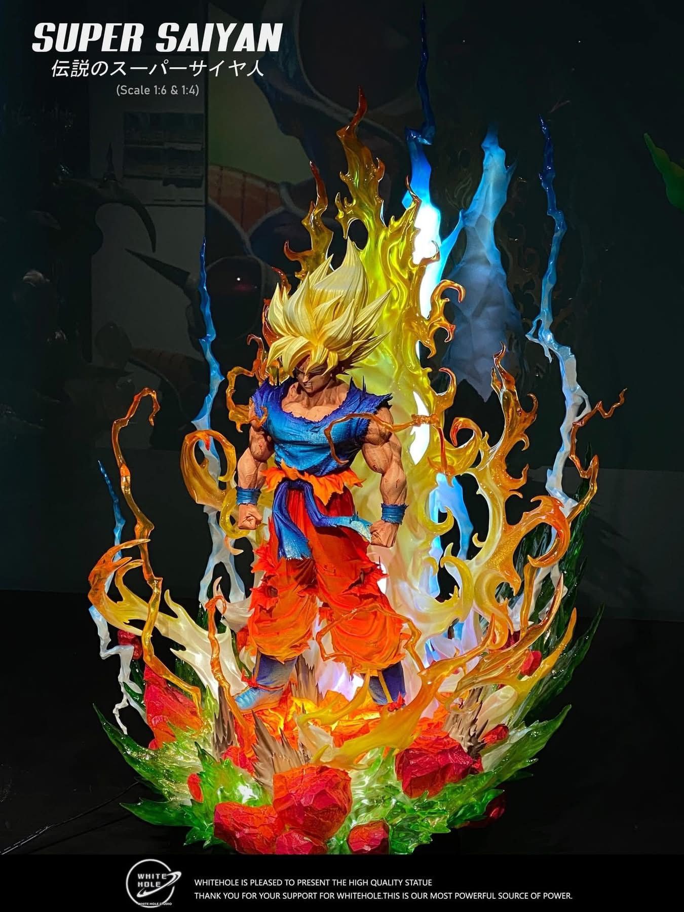  Mô hình songoku super saiyan hãng white hole studio. 