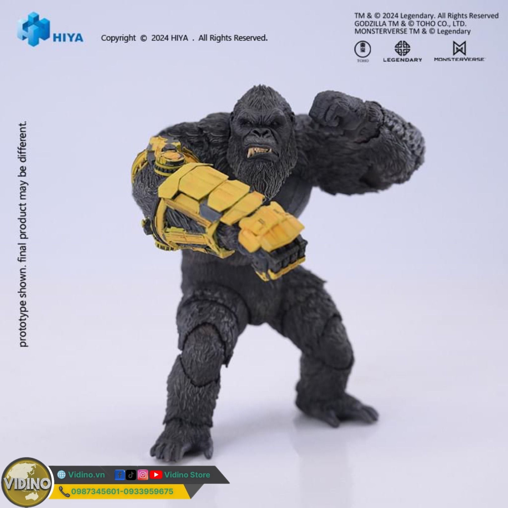  Mô hình kong 2024 hiyatoys bản găng tay new empire. 