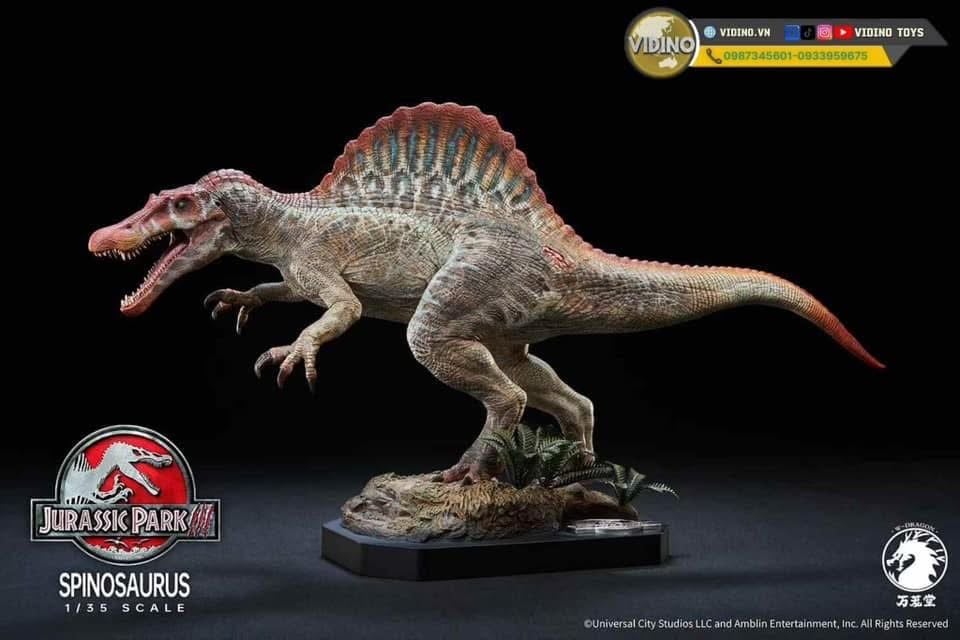  Mô hình khủng long Spinosaurus wdragon studio Jurassic the lost world tỷ lệ 1/35. 