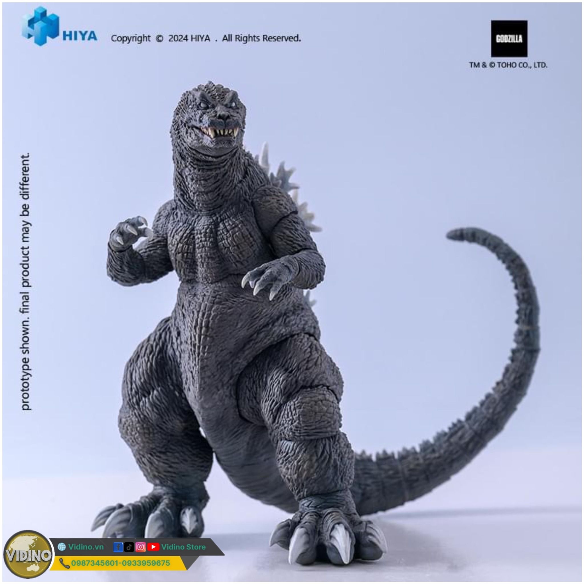  Mô hình cụ Godzilla phiên bản 2001 nhật bản hiyatoys 