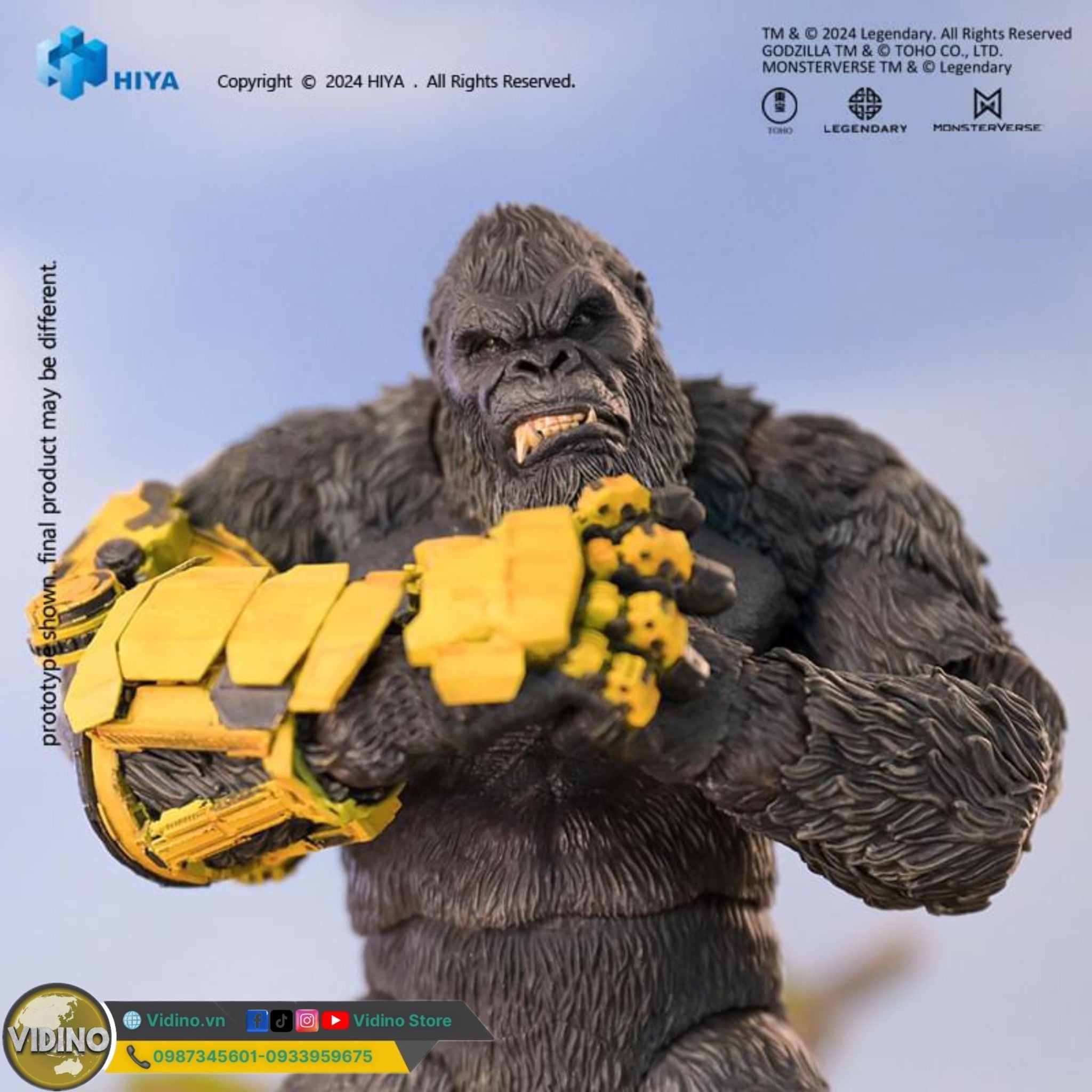  Mô hình kong 2024 hiyatoys bản găng tay new empire. 