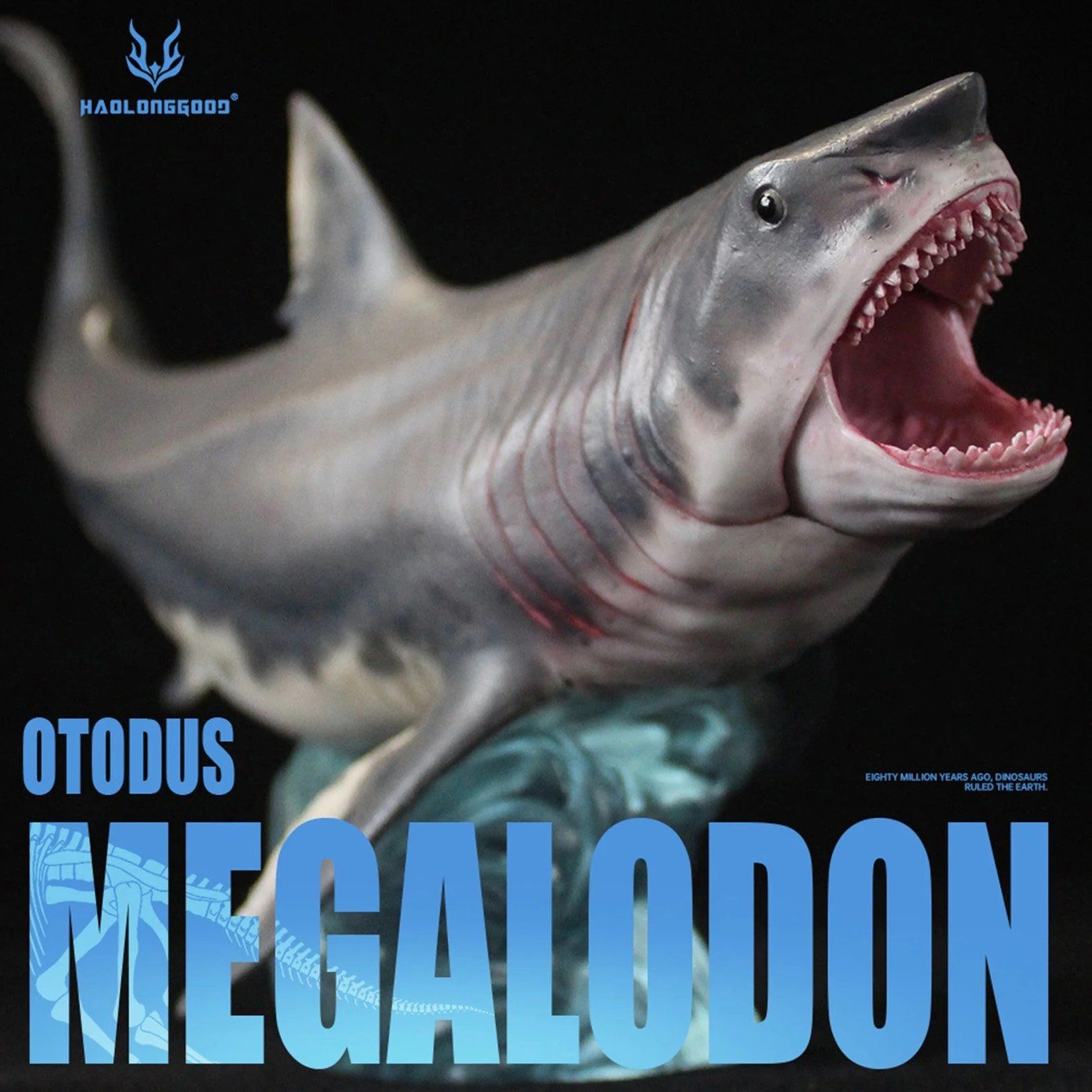  Mô hình cá mập tiền sử Megalondon hãng Haolonggood tỷ lệ 1/70 