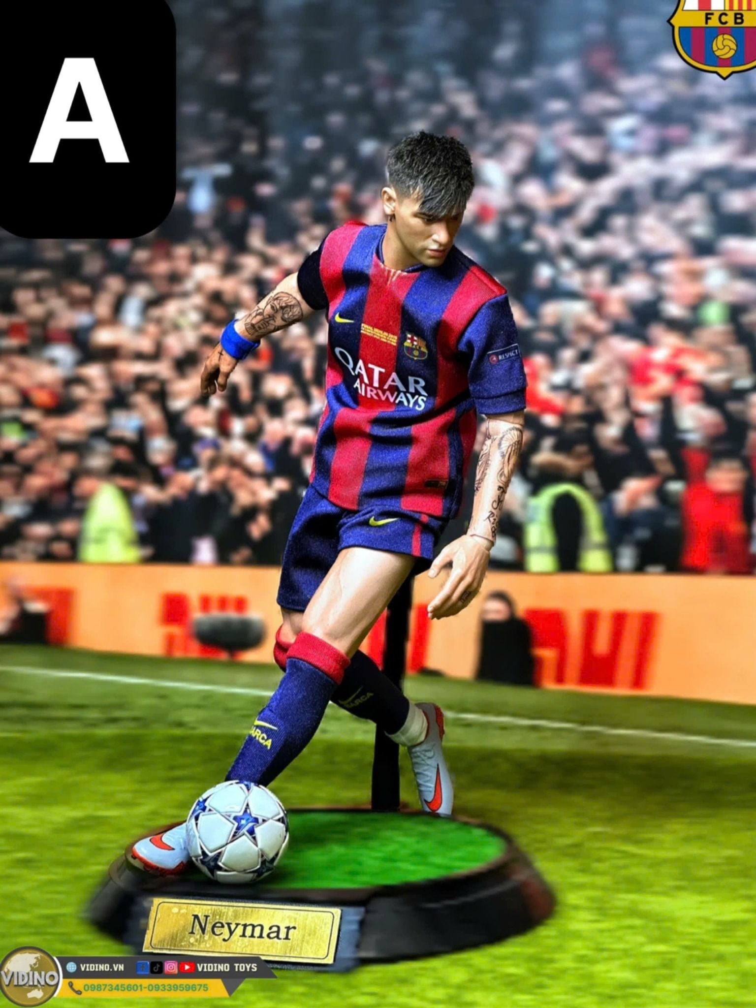  Mô hình cầu thủ bóng đá Neymar Brazil,CLB, tỷ lệ 1/6 ( Part 1). 