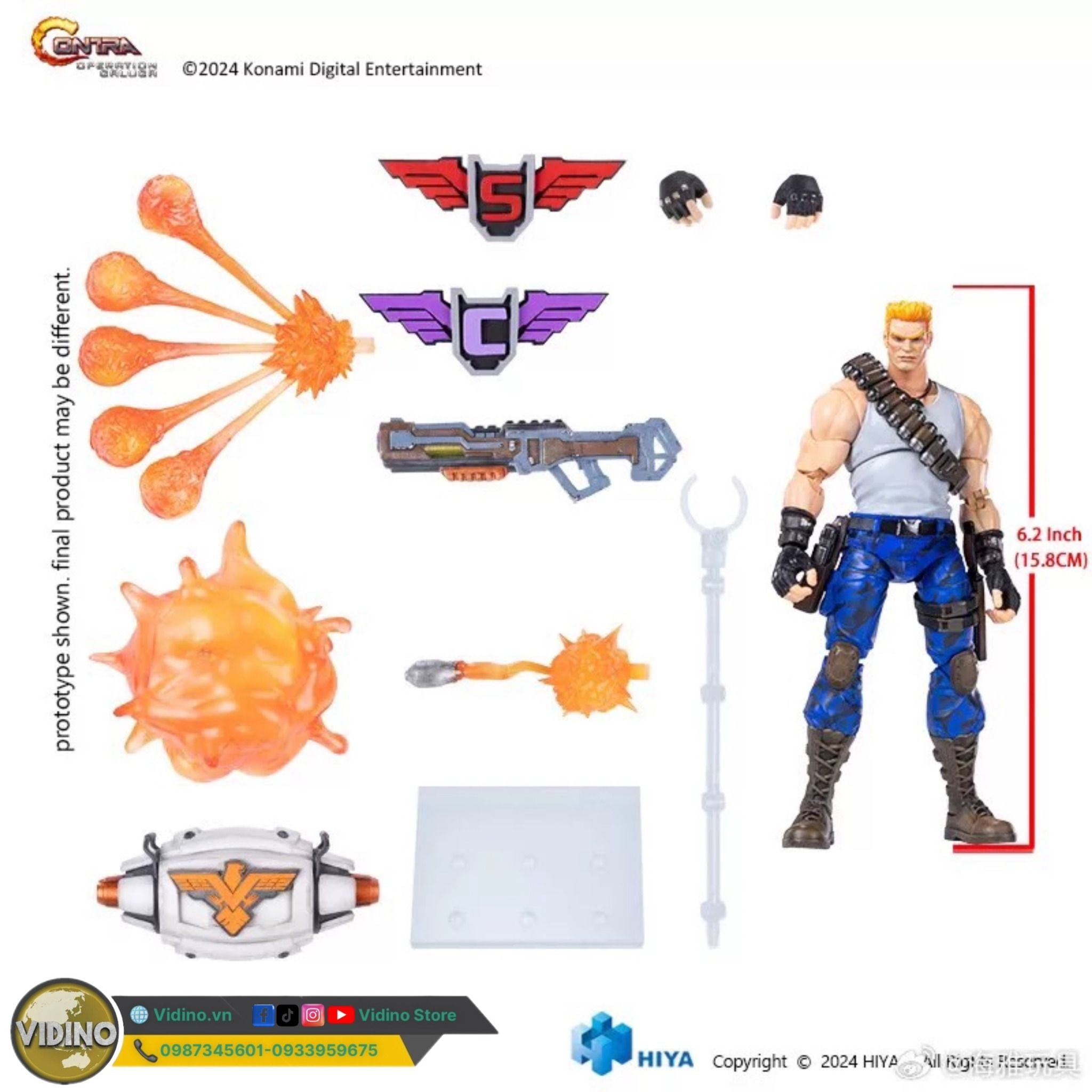  Mô hình nhân vật game contra của hãng hiyatoys 