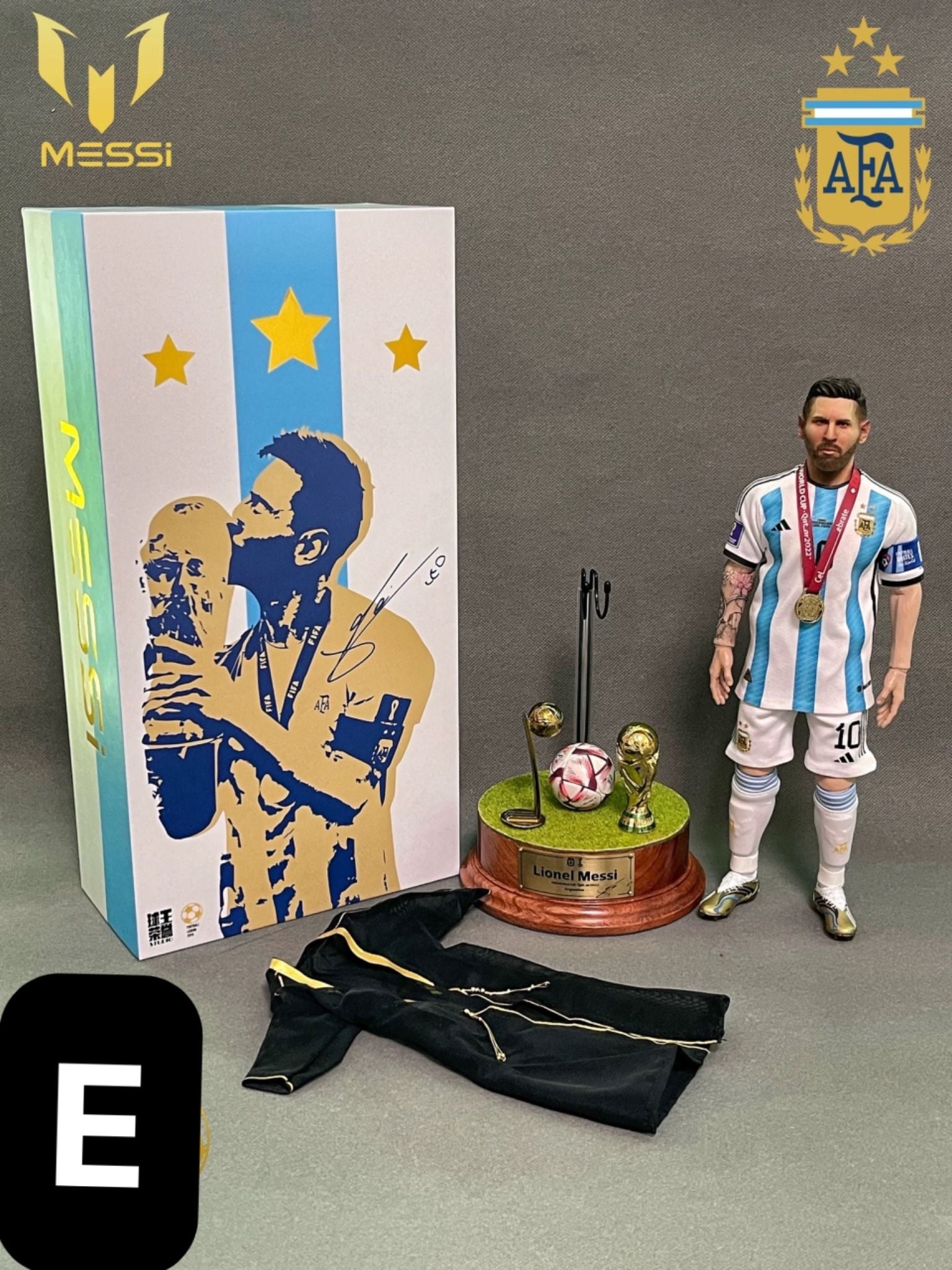  Mô hình cầu thủ bóng đá Messi Argentina tỷ lệ 1/6 ( Part 1). 