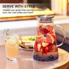 Bình đựng nước thủy tinh cao cấp 2L Susteas