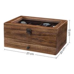 Hộp đựng đồng hồ, trang sức 2 tầng Songmics