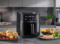 Nồi chiên không dầu kèm hấp hơi nước CASO Airfry & Steam 700 màu đen