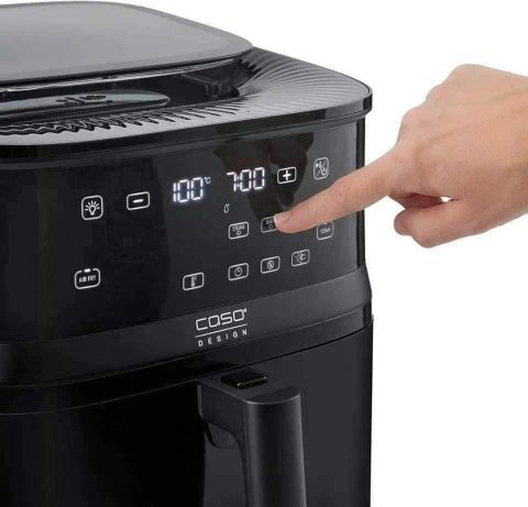 Nồi chiên không dầu kèm hấp hơi nước CASO Airfry & Steam 700 màu đen