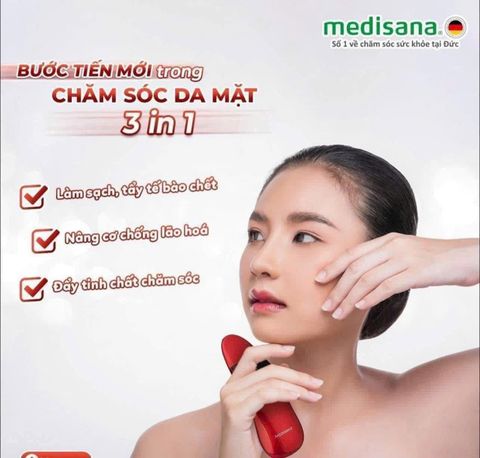 Máy Dưỡng Da Sóng Âm 3in1 Medisana FC 211