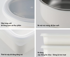 Combo hộp bảo quản thực phẩm inox 304  Edelkochen