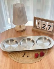 Bộ 3 hũ gia vị kèm khay đựng FOSSLANG