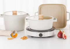 Combo Bếp Từ + bộ nồi, nướng Fika