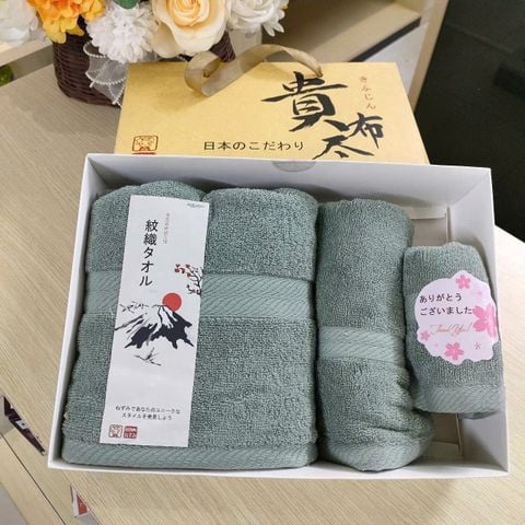 Bộ Khăn Cotton Nhật Bản Cao Cấp NEZUMI