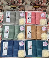 Bộ Khăn Cotton Nhật Bản Cao Cấp NEZUMI
