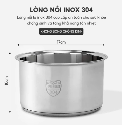 Nồi Cơm Điện Tử  Lebenlang 0.8L