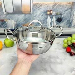 Nồi 2 quai Inox Chockmen 18cm