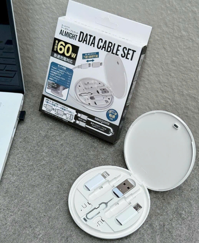Hộp cáp sạc điện thoại có chân chuyển đổi (7 chế độ) Almight