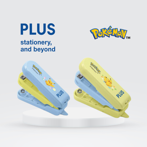 Bấm đa chức năng 4 IN 1 Pokemon - Bấm kim, Gỡ kim, Bấm lỗ, Dao rọc giấy