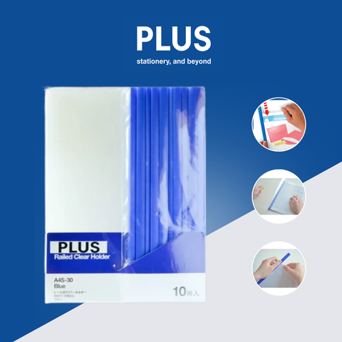 Combo 10 Bìa Cây Nhựa PP Kẹp Hồ Sơ PLUS - An Toàn, Tiện Lợi